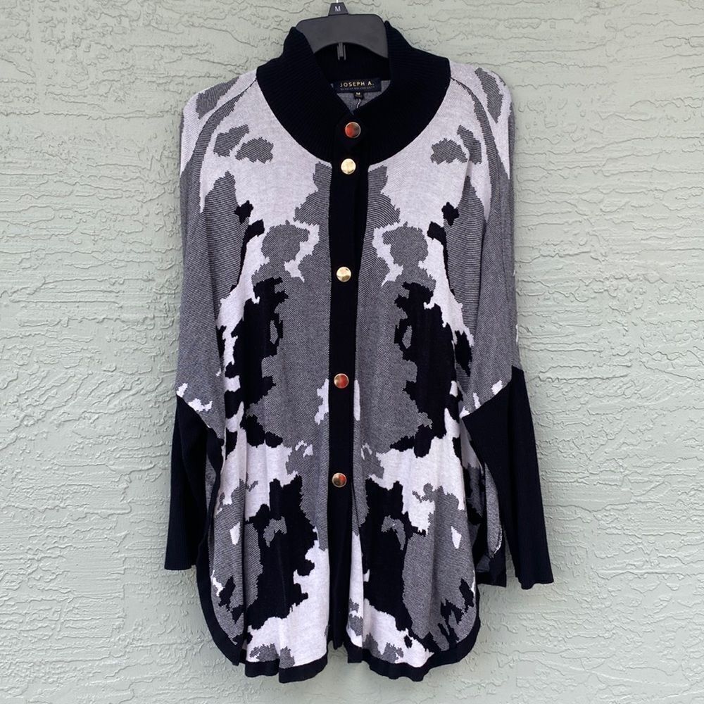 Joseph A. Sz M Button Front Sweater